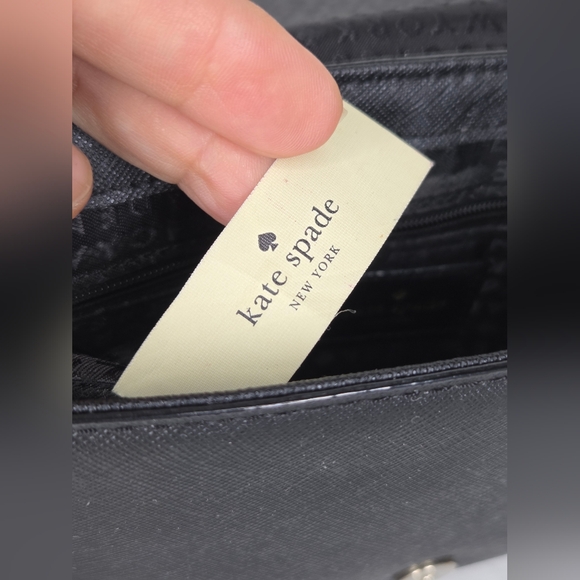 Kate Spade New York Black Shoulder Bag with Gold Chain – - Picture 11 of 15